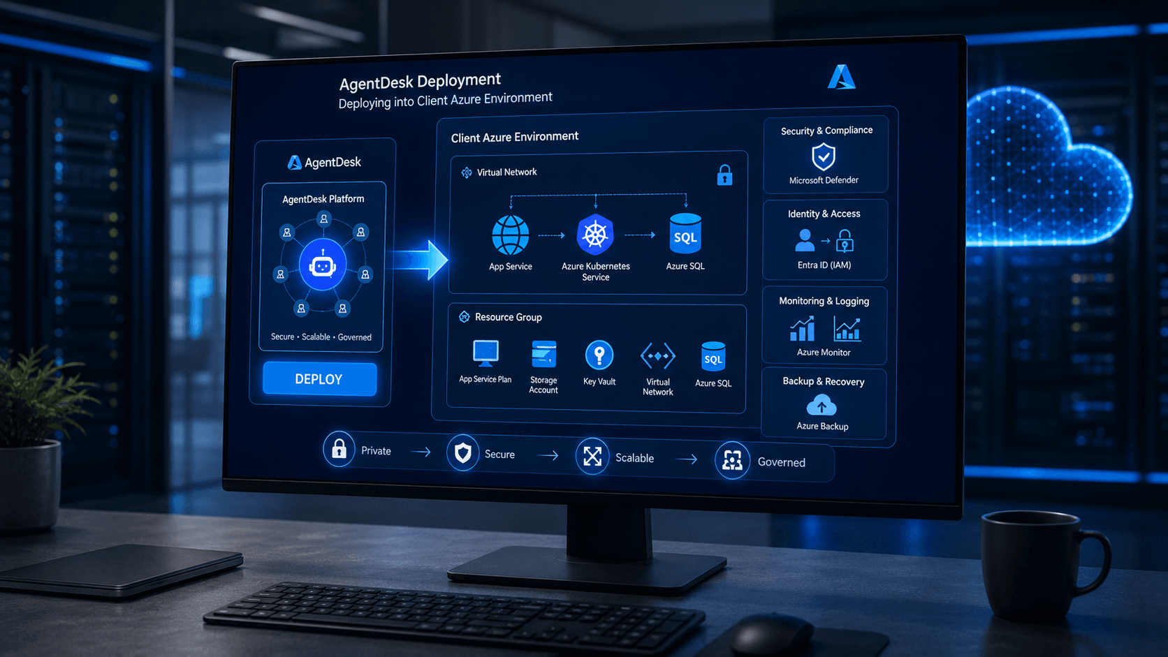 Deployed into your Azure environment